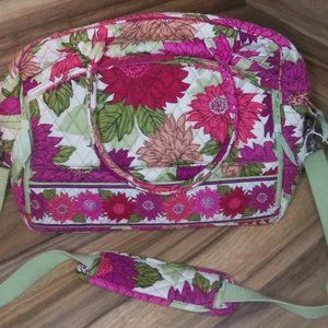 Vera Bradley Hello Dahlia Metropolitan Travel / Laptop Bag